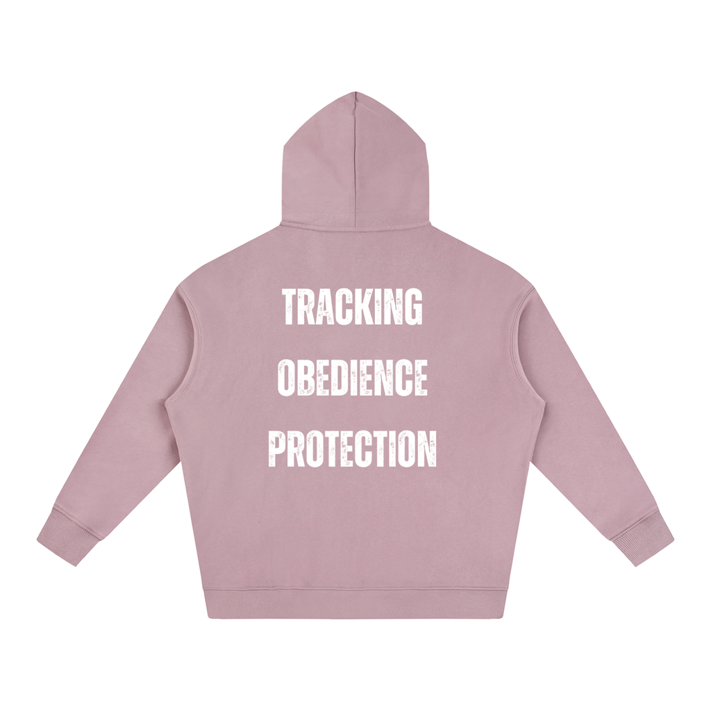 IGP 3 Phase Oversize Fleeced Hoodie White Text
