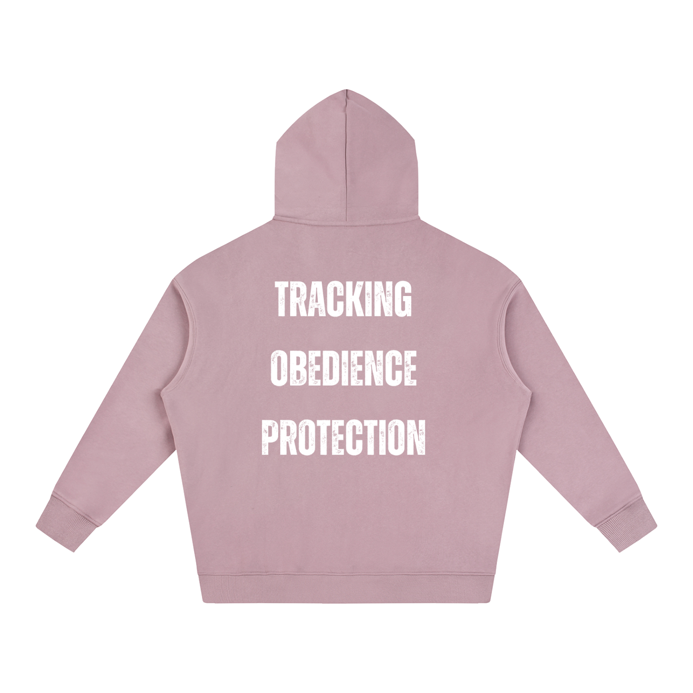 IGP 3 Phase Oversize Fleeced Hoodie White Text