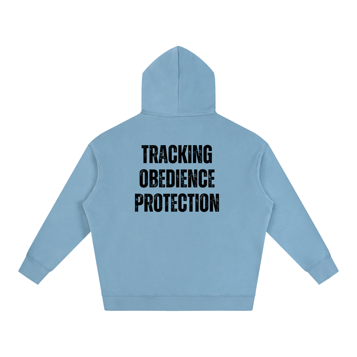 IGP 3 Phase Oversize Fleeced Hoodie Black Text