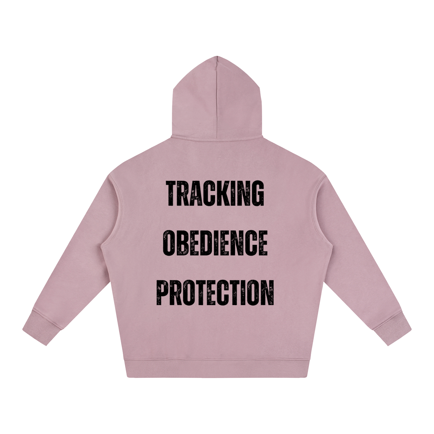 IGP 3 Phase Oversize Fleeced Hoodie Black Text