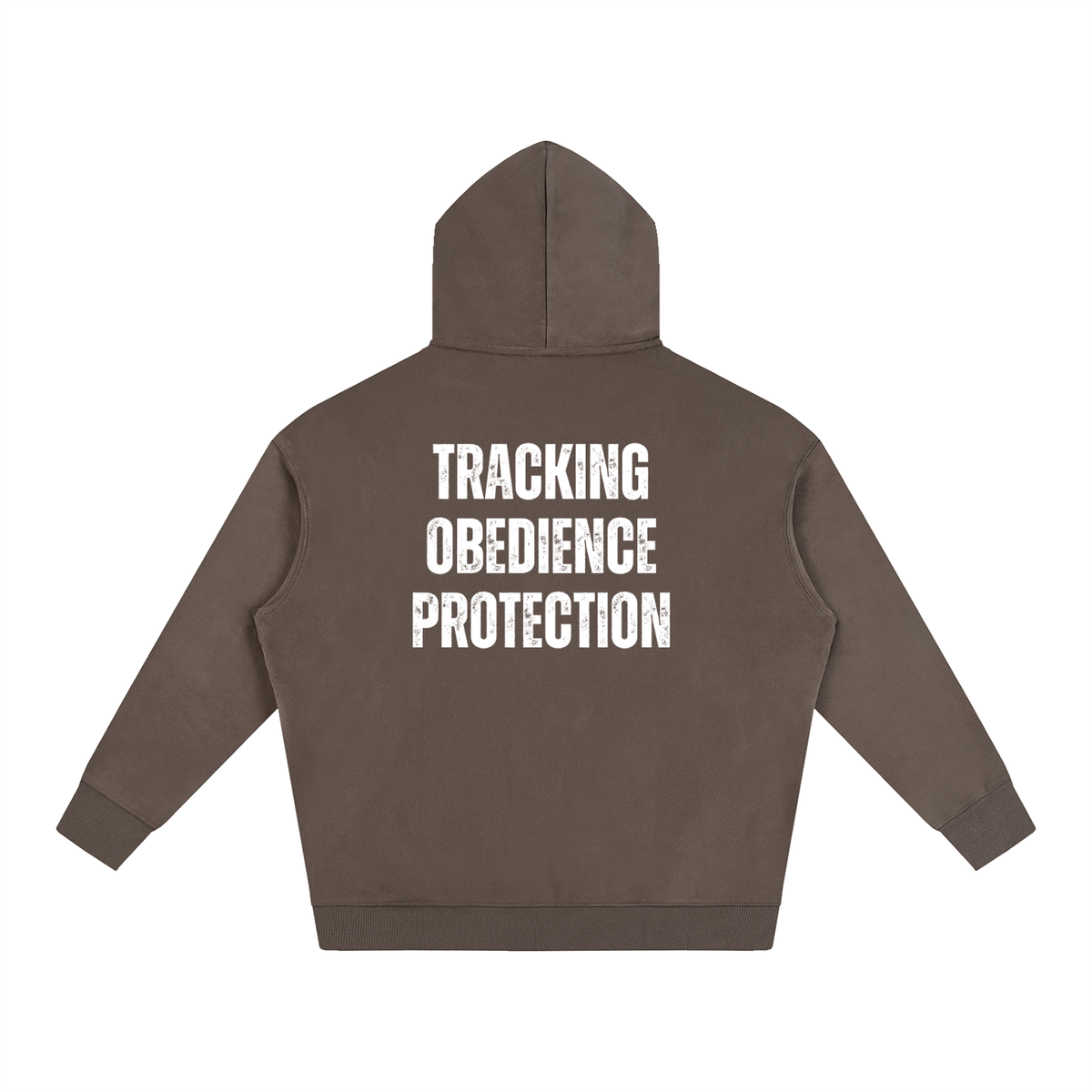 IGP 3 Phase Oversize Fleeced Hoodie White Text