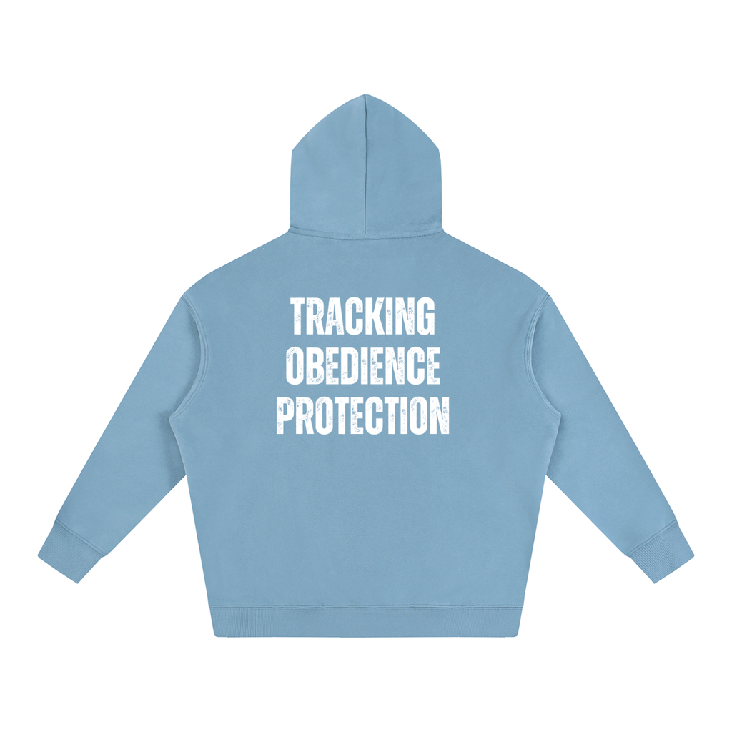IGP 3 Phase Oversize Fleeced Hoodie White Text
