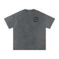 In Christ & Malinois We Trust Snow Washed Oversized Cotton T-Shirt