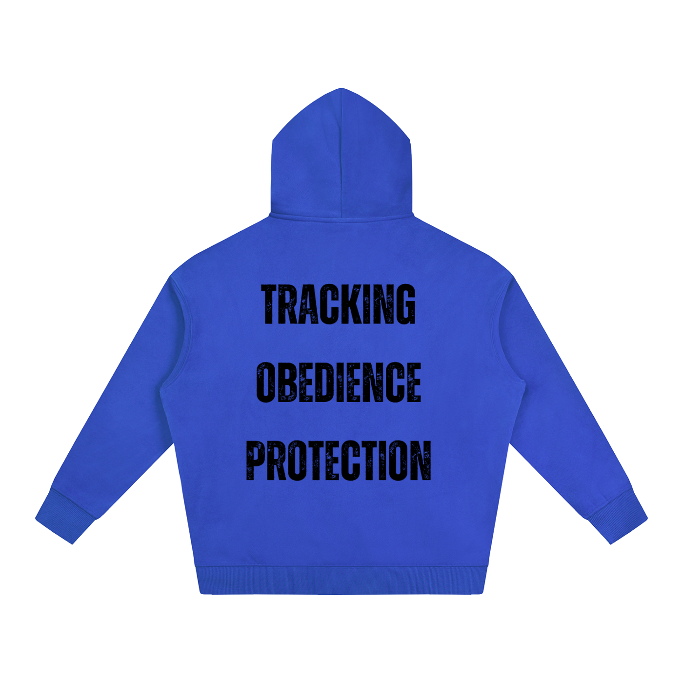 IGP 3 Phase Oversize Fleeced Hoodie Black Text