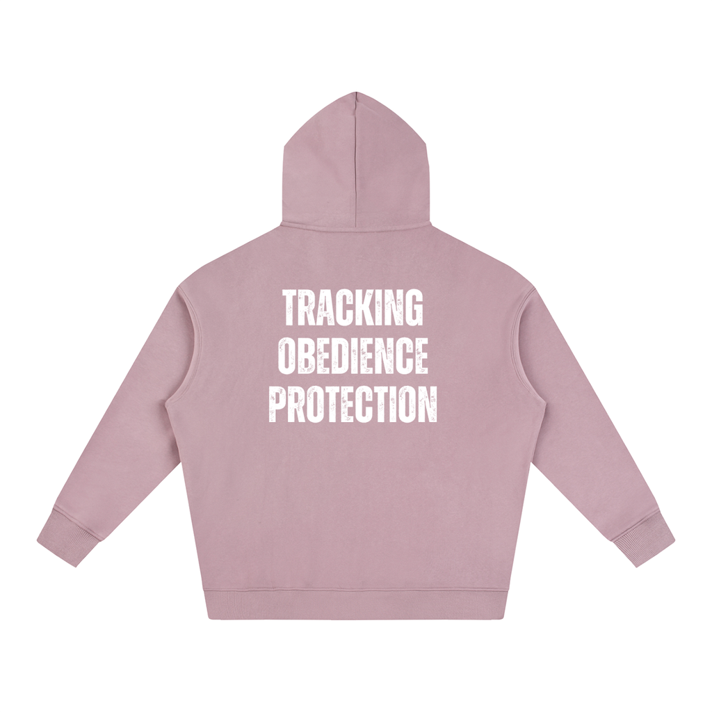 IGP 3 Phase Oversize Fleeced Hoodie White Text