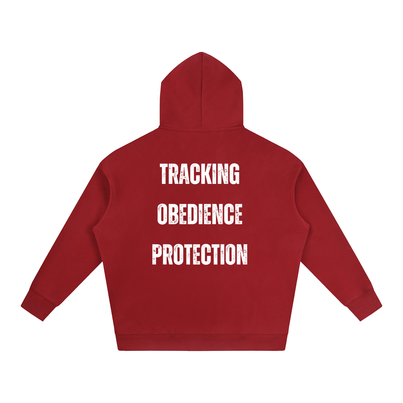 IGP 3 Phase Oversize Fleeced Hoodie White Text