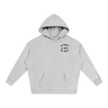 In Christ & K9's Oversize Fleeced Hoodie Black Text