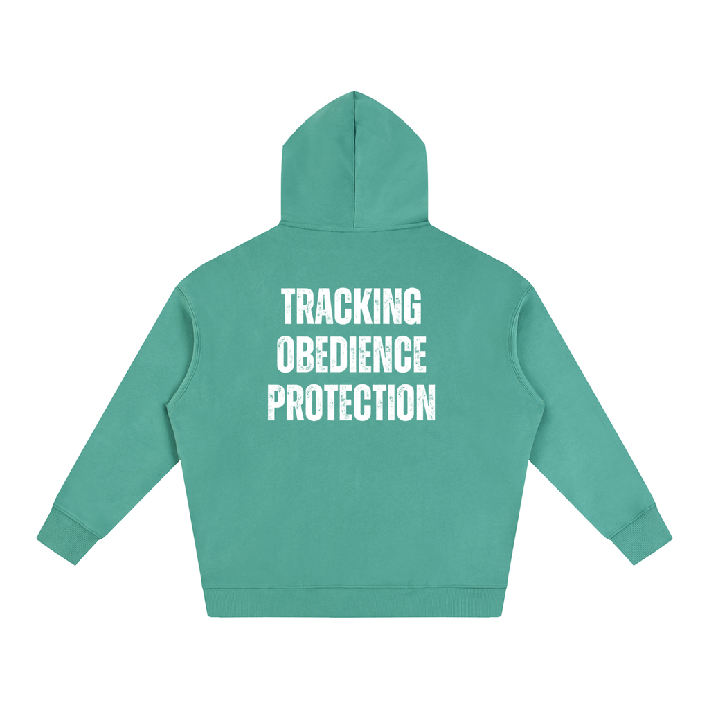 IGP 3 Phase Oversize Fleeced Hoodie White Text