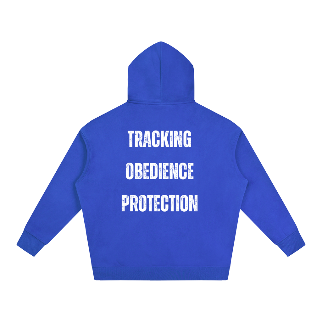 IGP 3 Phase Oversize Fleeced Hoodie White Text