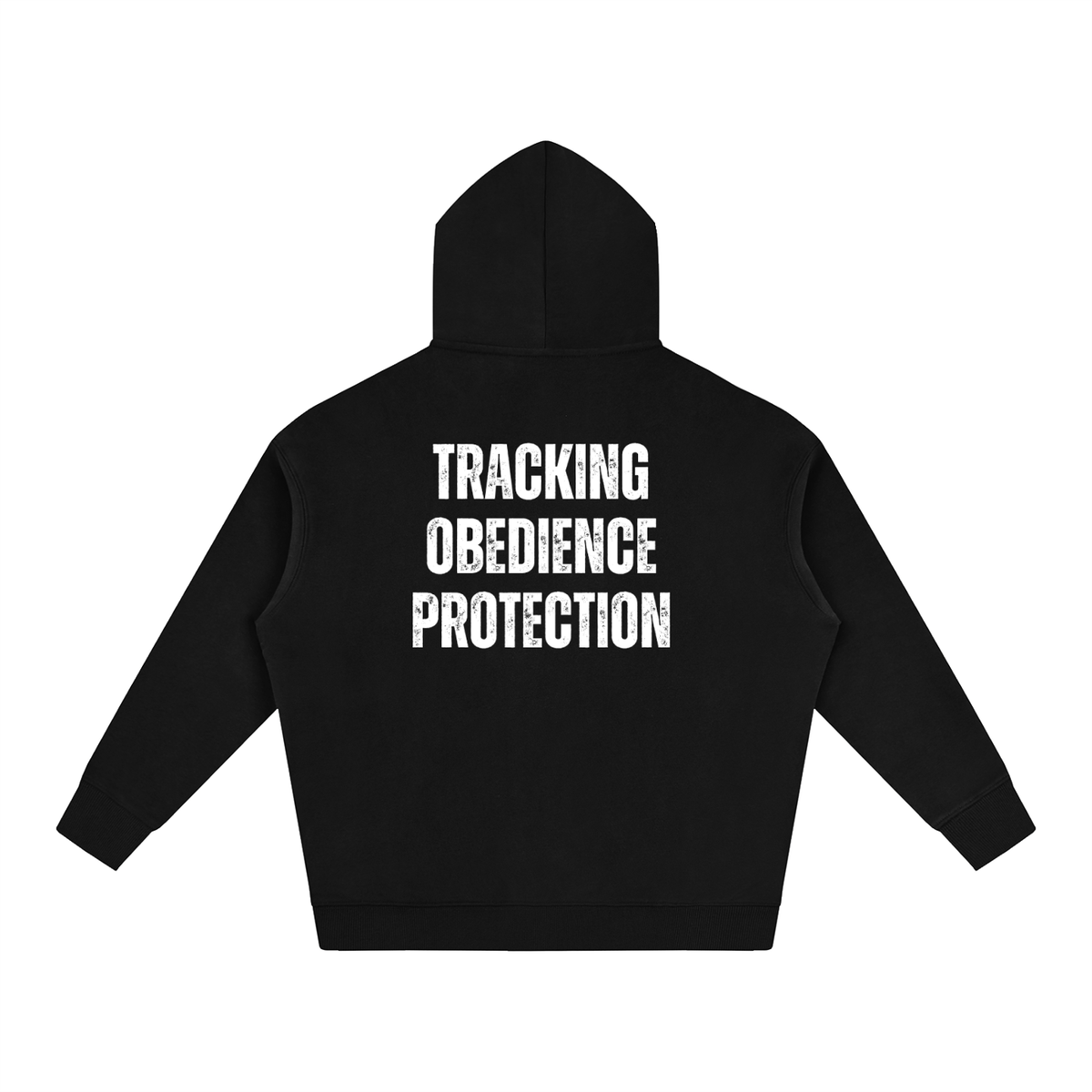 IGP 3 Phase Oversize Fleeced Hoodie White Text