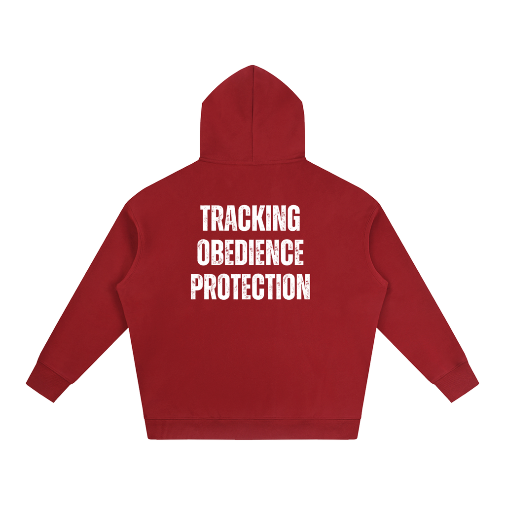 IGP 3 Phase Oversize Fleeced Hoodie White Text